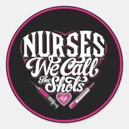 Pflegequotes Runder Aufkleber