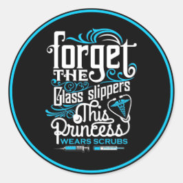 Pflegequotes Runder Aufkleber