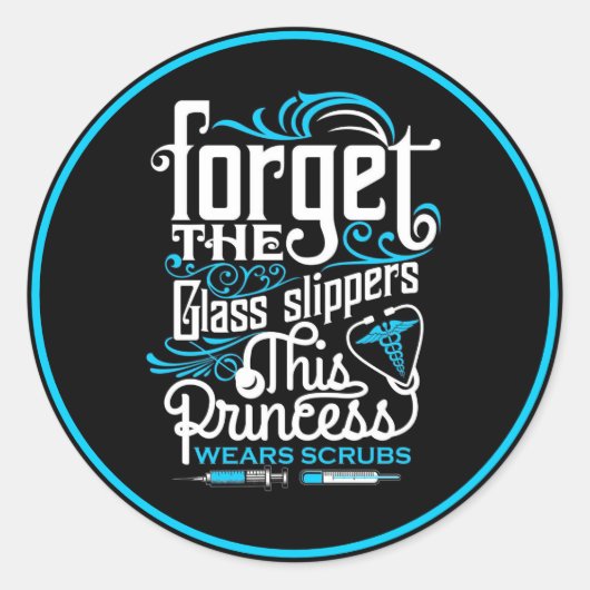 Pflegequotes Runder Aufkleber (Vorderseite)