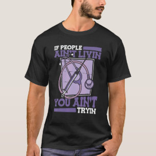 Pflegestethoskop Betreuer Krankenhaus Krankenschwe T-Shirt