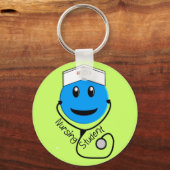 Pflegestudenten Big Blue Geschenke Schlüsselanhänger (Vorderseite)