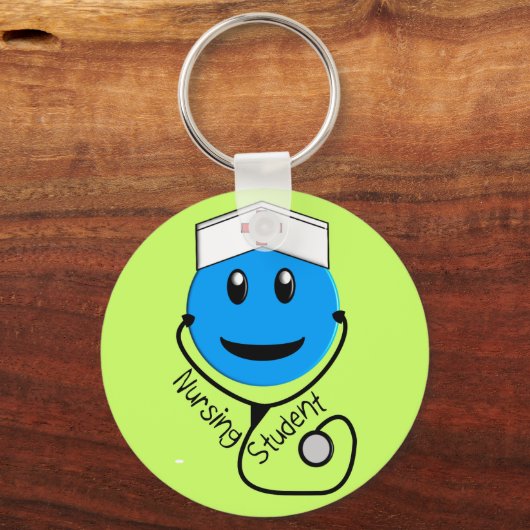Pflegestudenten Big Blue Geschenke Schlüsselanhänger (Vorderseite)