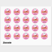 Pflegestudenten-Klasse 2014 Sticker rosa (Blatt)