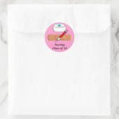 Pflegestudenten-Klasse 2014 Sticker rosa (Tasche)