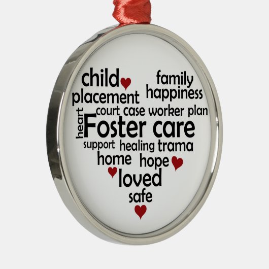 Pflegeunterbringung Silbernes Ornament (Rechts)