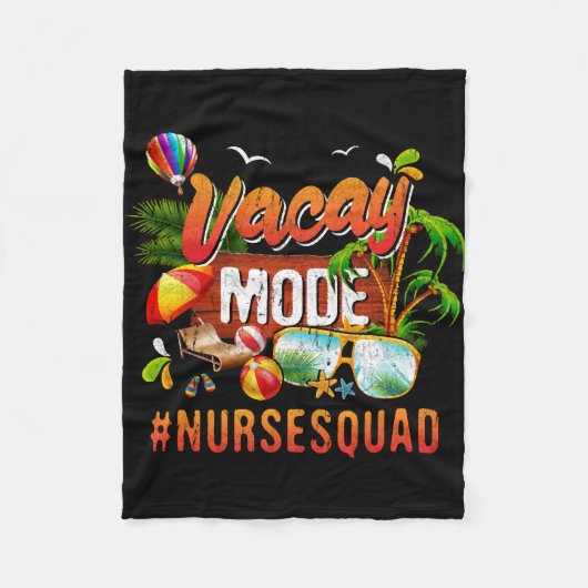 Pflegeurlaub Gruppe Nursesquad Fleecedecke (Vorderseite)