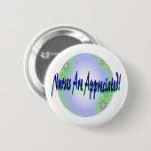 pflegt Anerkennungsknopf Button (Vorne & Hinten)