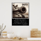 Pflicht: Der Stille Beobachter Poster (Küche)