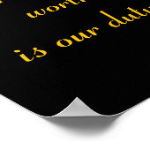 Pflicht: Hüterin der Grünen Poster (Ecke)