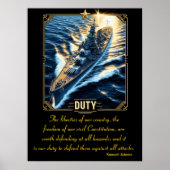 Pflicht: Oberhalb des Churning Sea Poster (Vorne)