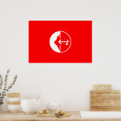 Pflp, politische Flagge Kolumbiens Poster (Küche)