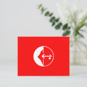 Pflp, politische Flagge Kolumbiens Postkarte (Stehend Vorderseite)