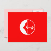 Pflp, politische Flagge Kolumbiens Postkarte (Vorne/Hinten)