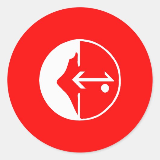 Pflp, politische Flagge Kolumbiens Runder Aufkleber (Vorderseite)