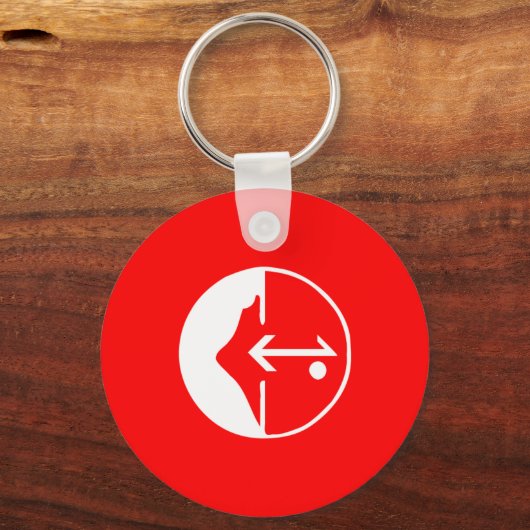 Pflp, politische Flagge Kolumbiens Schlüsselanhänger (Vorderseite)