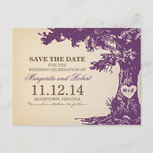 Pflücke, alte Eiche Save the Date Postkarten