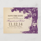 Pflücke, alte Eiche Save the Date Postkarten (Vorderseite)