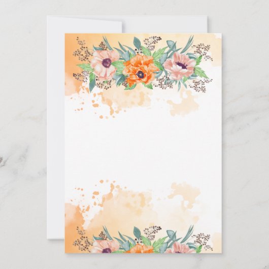 Pflücke am Abend vor der Probe Einladung (Rückseite)