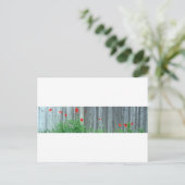 Pflücke an einer Wand Postkarte (Stehend Vorderseite)
