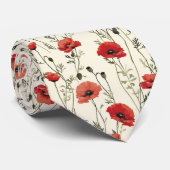 Pflücke auf Creme Krawatte (Gerollt)