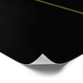 Pflücke auf schwarzem Poster (Ecke)