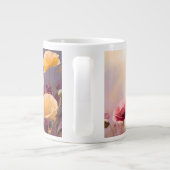 Pflücke, die auf einem Feld wachsen - Aquarellpast Jumbo-Tasse (Rückseite)