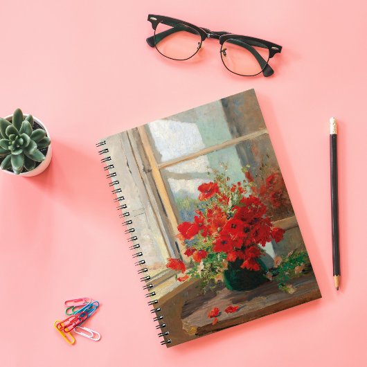 Pflücke im Fenster | Olga Wisinger-Florian Notizblock