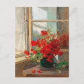 Pflücke im Fenster | Olga Wisinger-Florian Postkarte (Vorderseite)