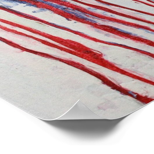 Pflücke im Winter Poster (Ecke)