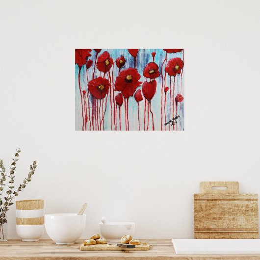 Pflücke im Winter Poster (Küche)