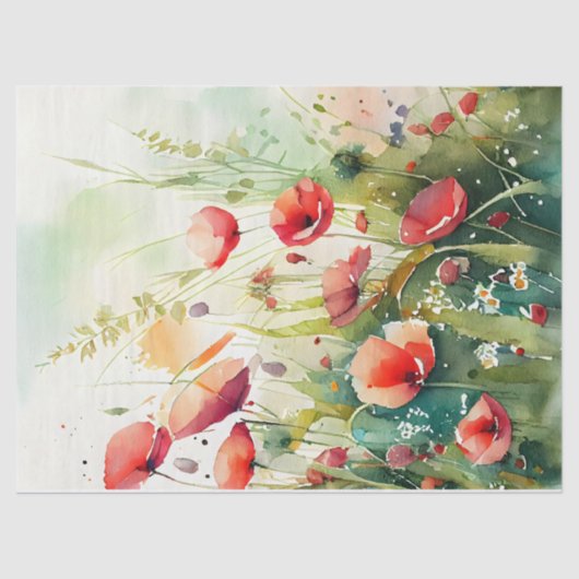 Pflücke in einem Feld-Dekoupage Seidenpapier (Vorderseite)