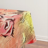 Pflücke in einer Glasvase Schwarzer Kontur Kunst Tischdecke (Beispiel)