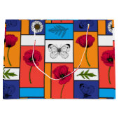 Pflücke in farbigen Schachteln Große Geschenktüte (Vorderseite)