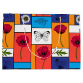 Pflücke in farbigen Schachteln Große Geschenktüte (Rückseite)