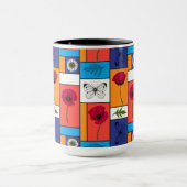 Pflücke in farbigen Schachteln Tasse (Zentrum)