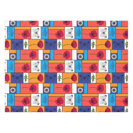 Pflücke in farbigen Schachteln Tischdecke (Vorderseite (Horizontal))