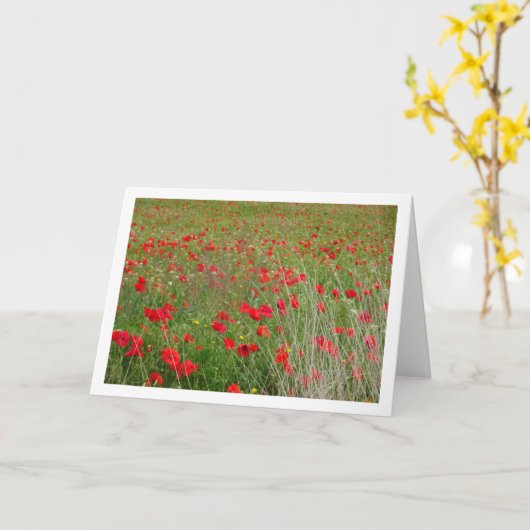 Pflücke in Field Landscape Card Karte (Gelbe Blume)