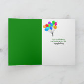 Pflücke mit rosa Brille zum Geburtstag Karte (Innenseite)