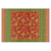 Pflücke, Polka-Punkte auf der grünen Glasscheibe Schneidebrett (Vorderseite)