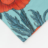 Pflücke, rot und blau am Pool blau Fleecedecke (Ecke)