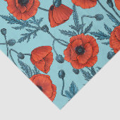 Pflücke, rot und blau am Pool blau Seidenpapier (Ausschnitt)