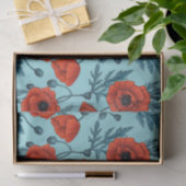 Pflücke, rot und blau am Pool blau Seidenpapier (Geschenk)