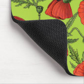 Pflücke, rot und grün auf Kalkgrün Mousepad (Ecke)