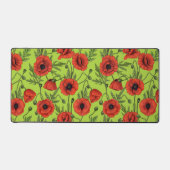 Pflücke, rot und grün auf Kalkgrün Schreibtischunterlage (Vorderseite)