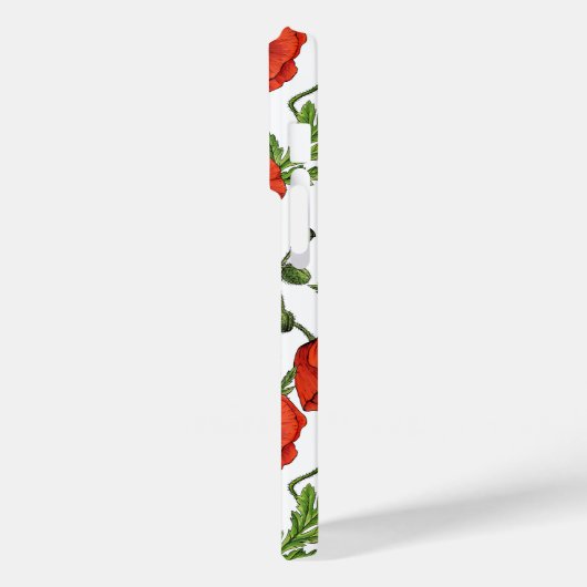 Pflücke, rot und grün auf weiß Case-Mate iPhone hülle (Rückseite / Links)