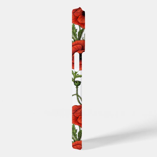 Pflücke, rot und grün auf weiß Case-Mate iPhone hülle (Rückseite / Rechts)