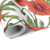 Pflücke, rot und grün auf weiß geschenkpapier (Rolleneckpunkt)