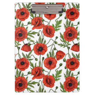 Pflücke, rot und grün auf weiß klemmbrett