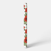 Pflücke, rot und grün auf weiß samsung galaxy hülle (Linke Seite)