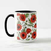 Pflücke, rot und grün auf weiß tasse (Links)